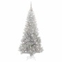 Árbol de Navidad con 300 LED con soporte Plateado 210 cm PET