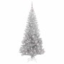 Árbol de Navidad con 300 LED con soporte Plateado 210 cm PET