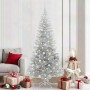 Árbol de Navidad con 300 LED con soporte Plateado 210 cm PET
