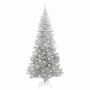 Árbol de Navidad con 300 LED con soporte Plateado 210 cm PET
