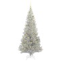 Árbol de Navidad con 300 LED con soporte Plateado 210 cm PET