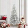 Árbol de Navidad con 300 LED con soporte Plateado 210 cm PET