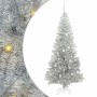 Árbol de Navidad con 300 LED con soporte Plateado 210 cm PET
