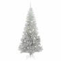 Árbol de Navidad con 300 LED con soporte Plateado 210 cm PET