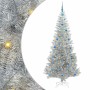 Árbol de Navidad con 300 LED con soporte Plateado 210 cm PET
