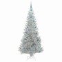 Árbol de Navidad con 300 LED con soporte Plateado 210 cm PET