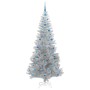 Árbol de Navidad con 300 LED con soporte Plateado 210 cm PET