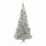 Árbol de Navidad con 300 LED con soporte Plateado 210 cm PET