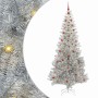 Árbol de Navidad con 300 LED con soporte Plateado 240 cm PET