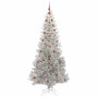Árbol de Navidad con 300 LED con soporte Plateado 240 cm PET