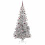 Árbol de Navidad con 300 LED con soporte Plateado 240 cm PET