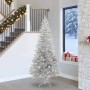 Árbol de Navidad con 300 LED con soporte Plateado 240 cm PET