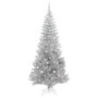 Árbol de Navidad con 300 LED con soporte Plateado 240 cm PET