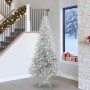 Árbol de Navidad con 300 LED con soporte Plateado 240 cm PET