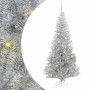 Árbol de Navidad con 300 LED con soporte Plateado 240 cm PET