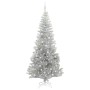 Árbol de Navidad con 300 LED con soporte Plateado 240 cm PET