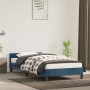 Dark blue velvet bed frame with headboard 100x200 cm by vidaXL, Beds and slatted bases - Ref: Foro24-347559, Price: 82,61 €, ...