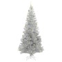 Árbol de Navidad con 300 LED con soporte Plateado 240 cm PET