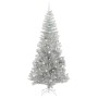 Árbol de Navidad con 300 LED con soporte Plateado 240 cm PET