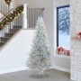 Árbol de Navidad con 300 LED con soporte Plateado 240 cm PET