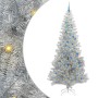 Árbol de Navidad con 300 LED con soporte Plateado 240 cm PET