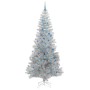 Árbol de Navidad con 300 LED con soporte Plateado 240 cm PET
