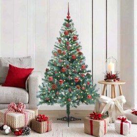 Árbol de Navidad artificial Verde 150 cm PVC y acero