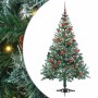 Árbol de Navidad artificial Verde 150 cm PVC y acero