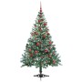 Árbol de Navidad artificial Verde 150 cm PVC y acero