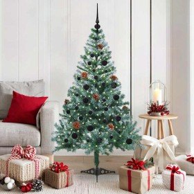Árbol de Navidad artificial Verde 150 cm PVC y acero