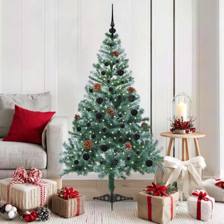 Árbol de Navidad artificial Verde 150 cm PVC y acero
