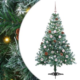 Árbol de Navidad artificial Verde 150 cm PVC y acero