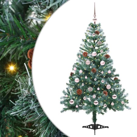 Árbol de Navidad artificial Verde 150 cm PVC y acero