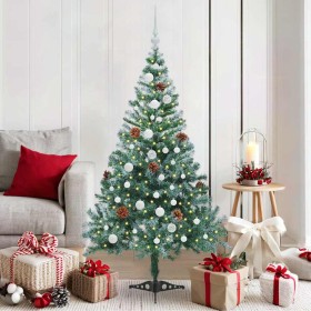 Árbol de Navidad artificial Verde 150 cm PVC y acero