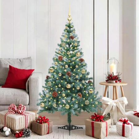 Árbol de Navidad artificial Verde 150 cm PVC y acero
