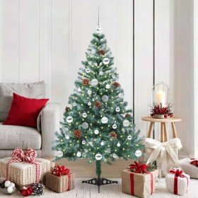 Árbol de Navidad artificial Verde 150 cm PVC y acero