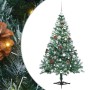 Árbol de Navidad artificial Verde 150 cm PVC y acero