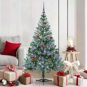 Árbol de Navidad artificial Verde 150 cm PVC y acero