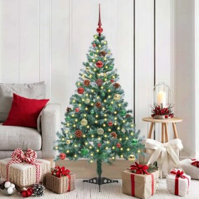 Árbol de Navidad artificial Verde 150 cm PVC y acero