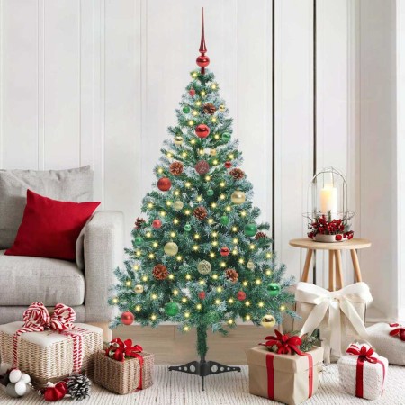 Árbol de Navidad artificial Verde 150 cm PVC y acero