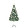 Árbol de Navidad artificial Verde 180 cm PVC y acero