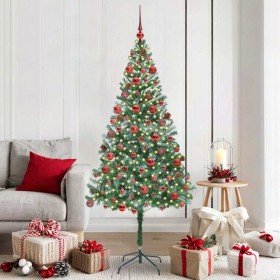 Árbol de Navidad artificial Verde 180 cm PVC y acero