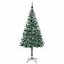 Árbol de Navidad artificial Verde 180 cm PVC y acero