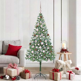 Árbol de Navidad artificial Verde 180 cm PVC y acero