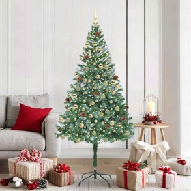 Árbol de Navidad artificial Verde 180 cm PVC y acero
