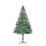 Árbol de Navidad artificial Verde 180 cm PVC y acero