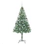 Árbol de Navidad artificial Verde 180 cm PVC y acero