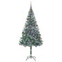 Árbol de Navidad artificial Verde 180 cm PVC y acero