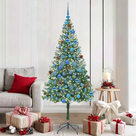 Árbol de Navidad artificial Verde 180 cm PVC y acero