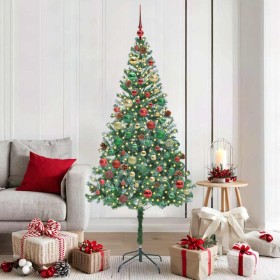 Árbol de Navidad artificial Verde 180 cm PVC y acero